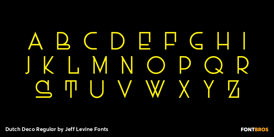 Dutch Deco Regular Font Poster #2