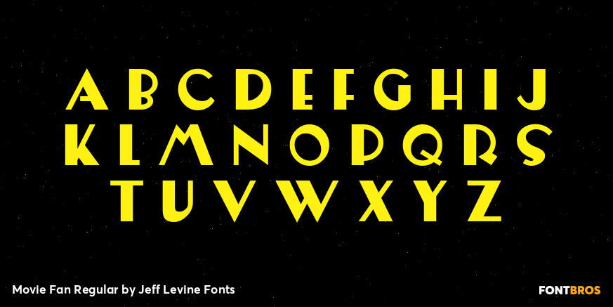 Movie Fan Regular Font Poster #2