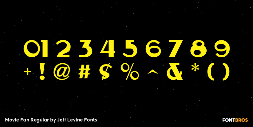 Movie Fan Regular Font Poster #4