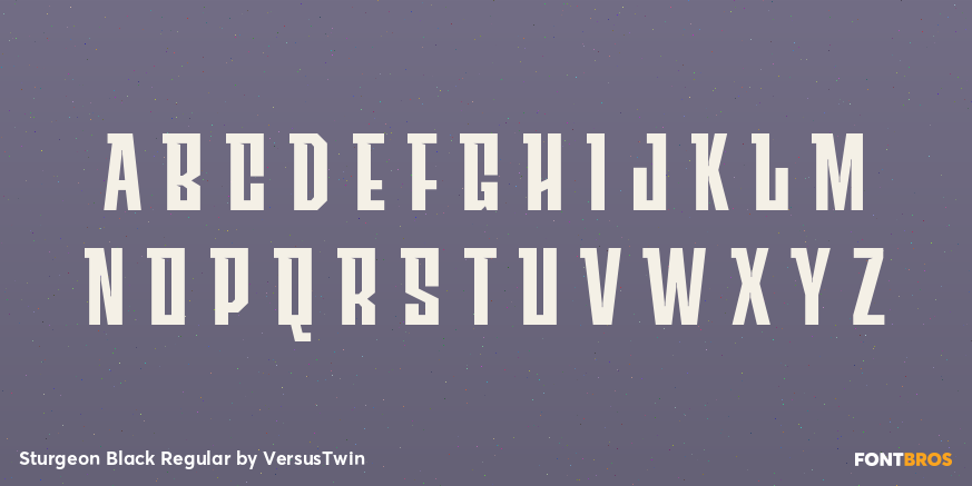 Sturgeon Black Regular Font Poster #2