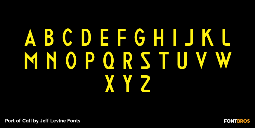 Port of Call Font Poster #2