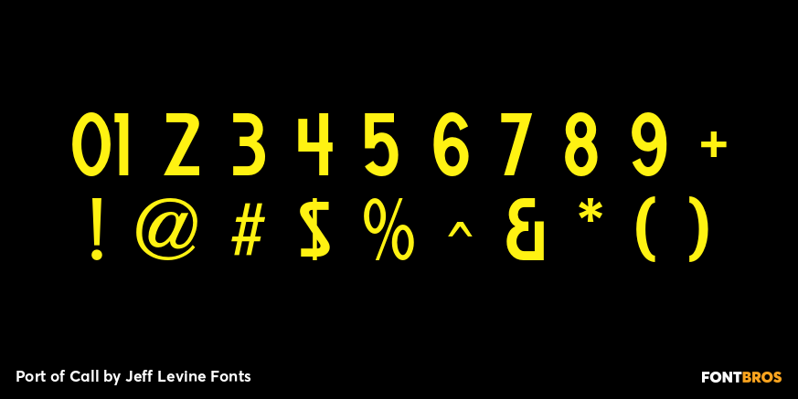 Port of Call Font Poster #4