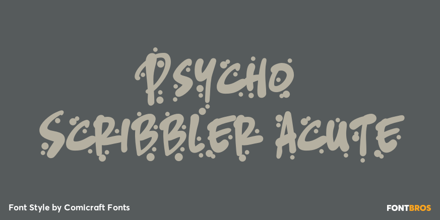 Psycho Scribbler Acute Poster