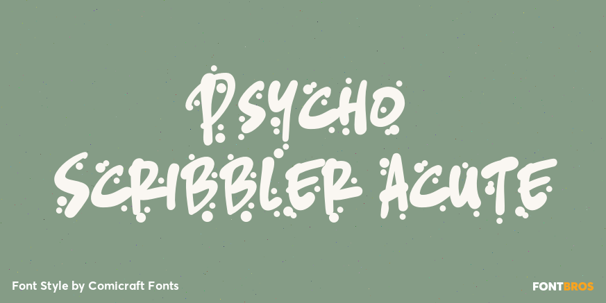 Psycho Scribbler Acute Poster