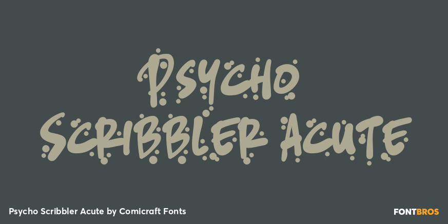 Psycho Scribbler Acute Poster