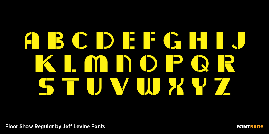 Floor Show Regular Font Poster #3