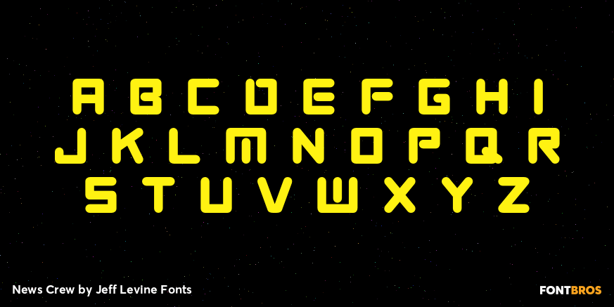 News Crew Font Poster #2