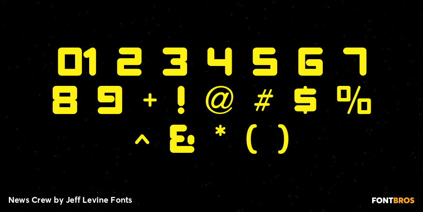 News Crew Font Poster #4