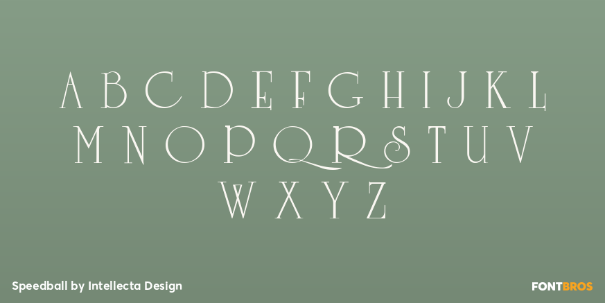 Speedball Font Poster #2