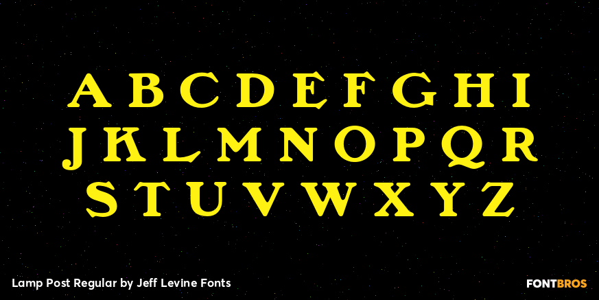 Lamp Post Regular Font Poster #2