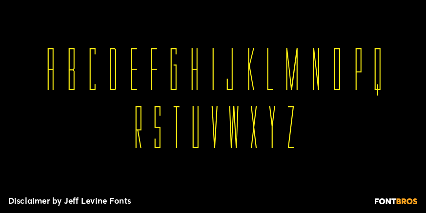 Disclaimer Font Poster #3