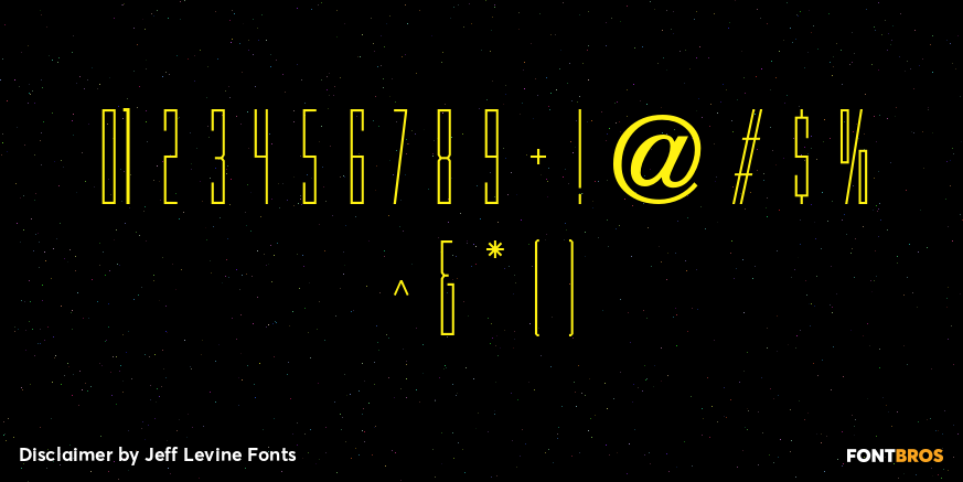 Disclaimer Font Poster #4