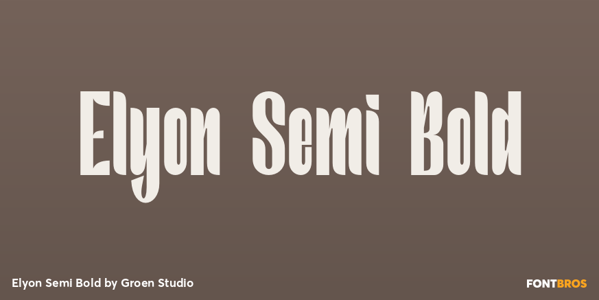 Elyon Semi Bold Font Poster #1