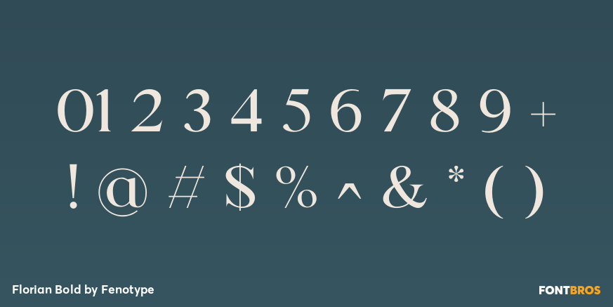 Florian Bold Font Poster #1