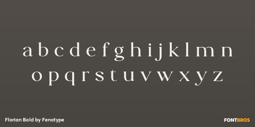 Florian Bold Font Poster #3