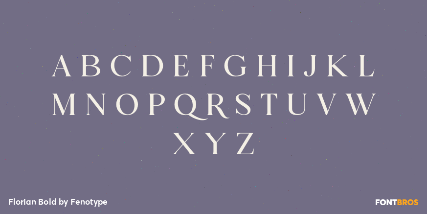 Florian Bold Font Poster #1