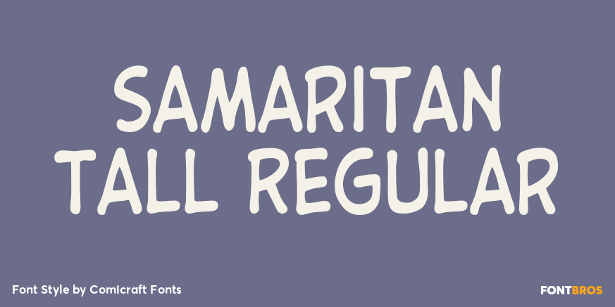 Samaritan Tall Regular Font Poster #1