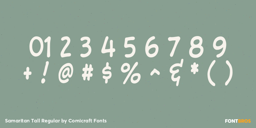 Samaritan Tall Regular Font Poster #4