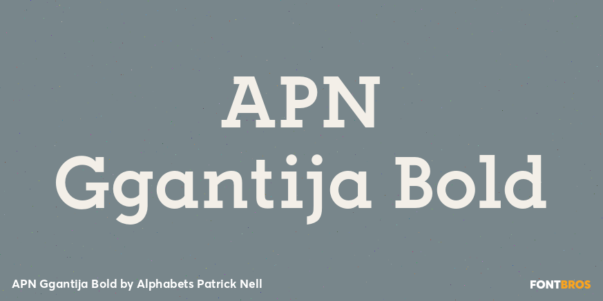 APN Ggantija Bold Font Poster