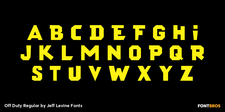 Off Duty Regular Font Poster #2