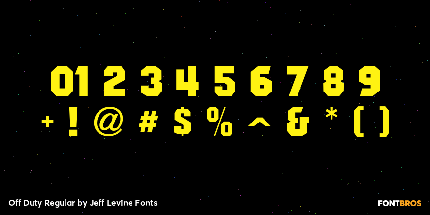 Off Duty Regular Font Poster #4