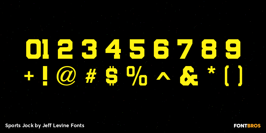 Sports Jock Font Poster #4