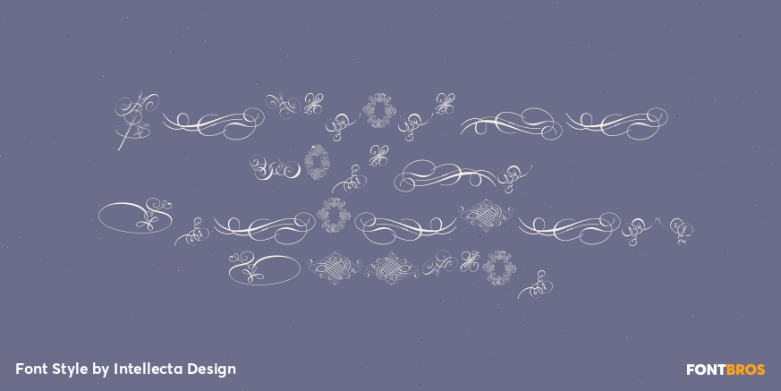 Invitation Script Ornaments Regular Poster