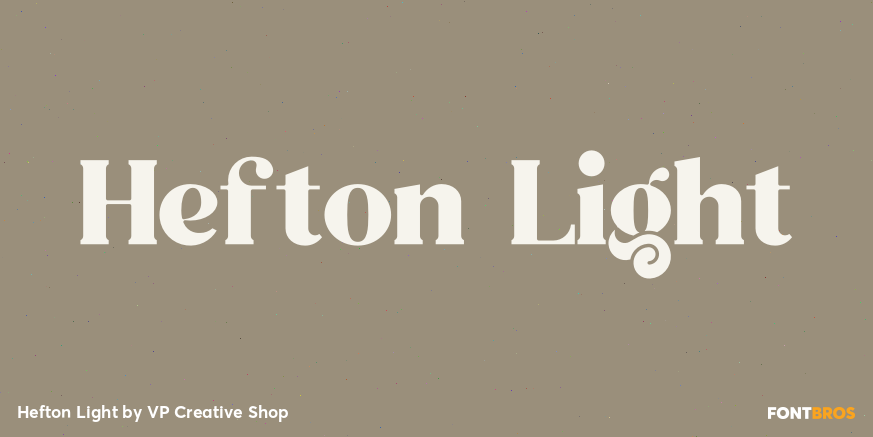 Hefton Light Font Poster #1