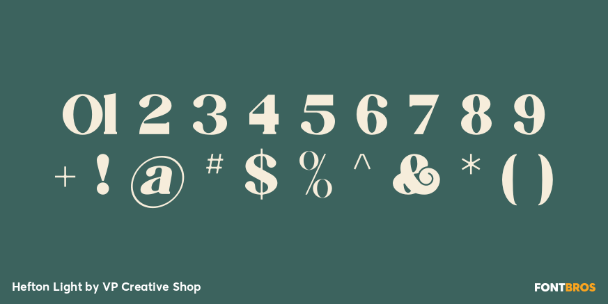 Hefton Light Font Poster #4