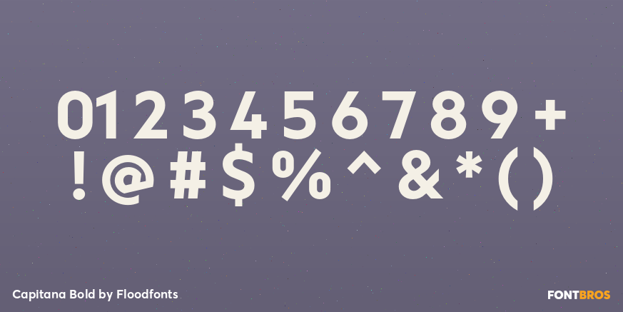 Capitana Bold Font Poster #1
