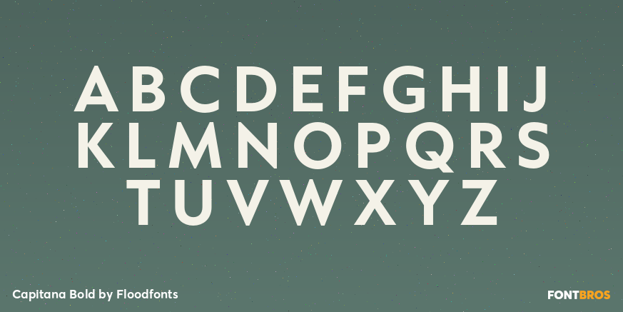 Capitana Bold Font Poster #2