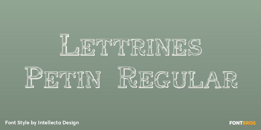 Lettrines Petin Regular Font Poster #1
