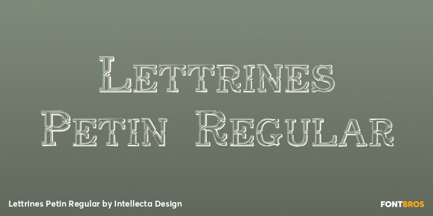 Lettrines Petin Regular Font Poster #1