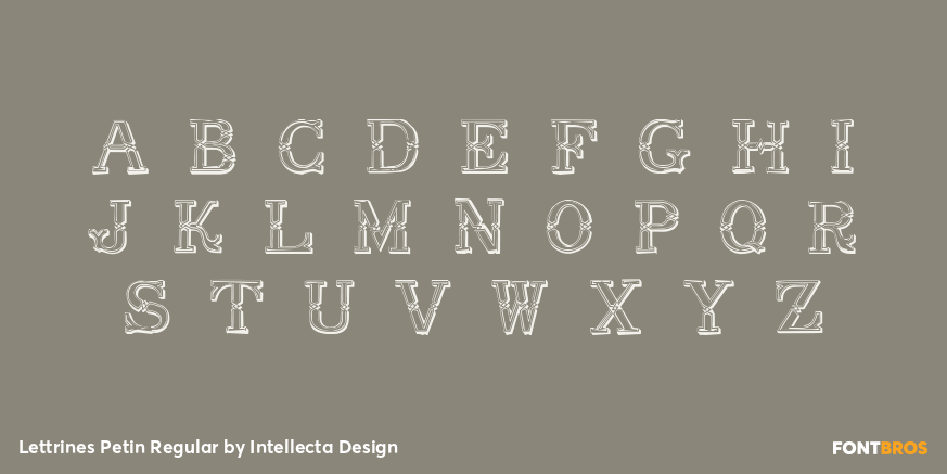 Lettrines Petin Regular Font Poster #1