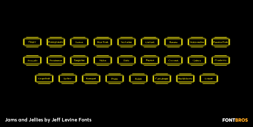 Jams and Jellies Font Poster #3