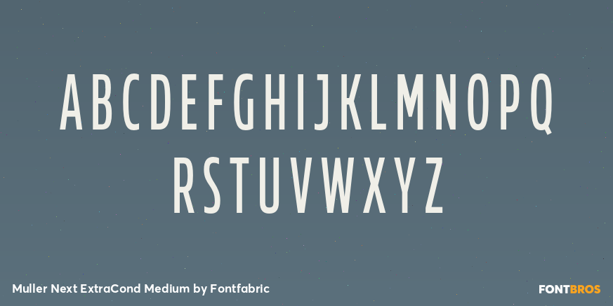 Muller Next ExtraCond Medium Font Poster #2