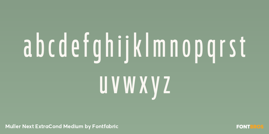 Muller Next ExtraCond Medium Font Poster #3