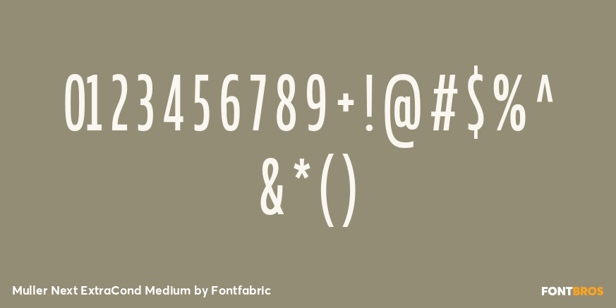 Muller Next ExtraCond Medium Font Poster #4