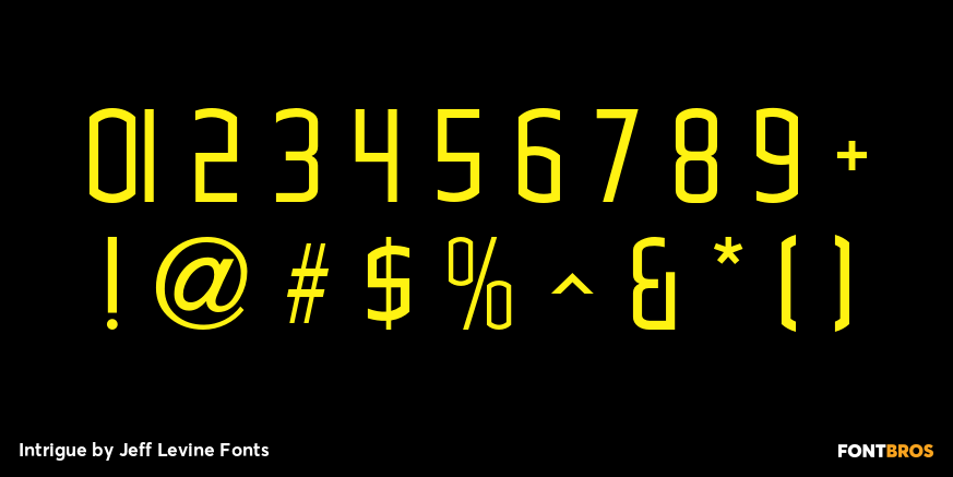 Intrigue Font Poster #4