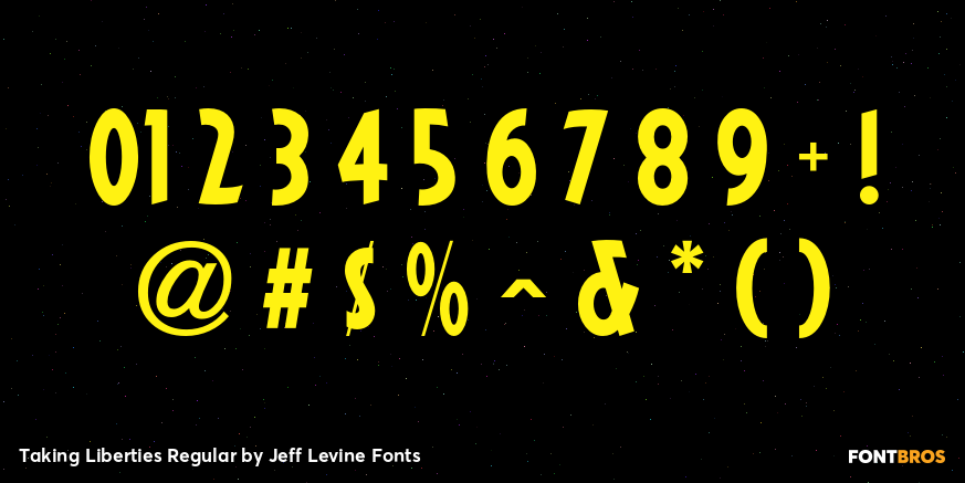 Taking Liberties Regular Font Poster #4