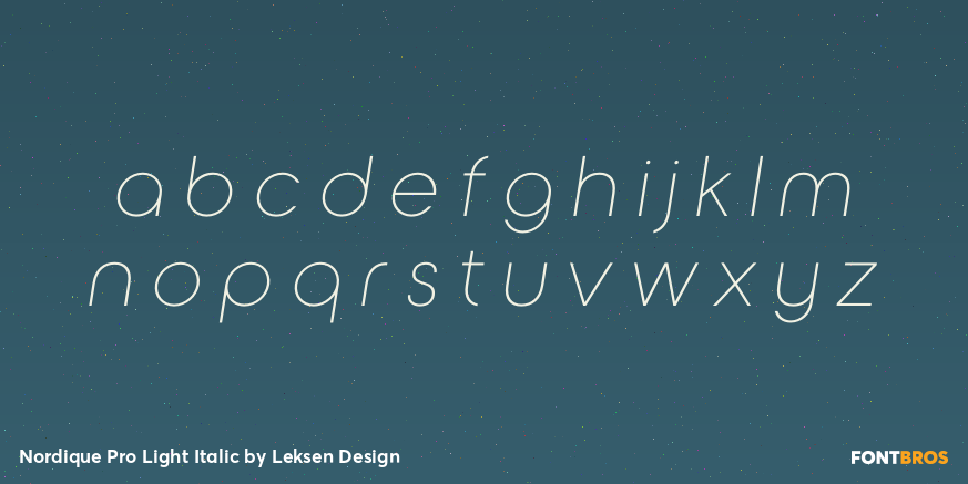 Nordique Pro Light Italic Font Poster #3