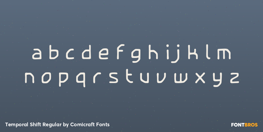 Temporal Shift Regular Font Poster #3