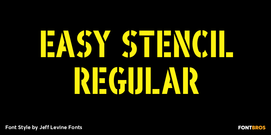 Easy Stencil Regular Poster