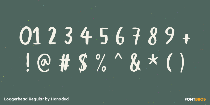 Loggerhead Regular Font Poster #4