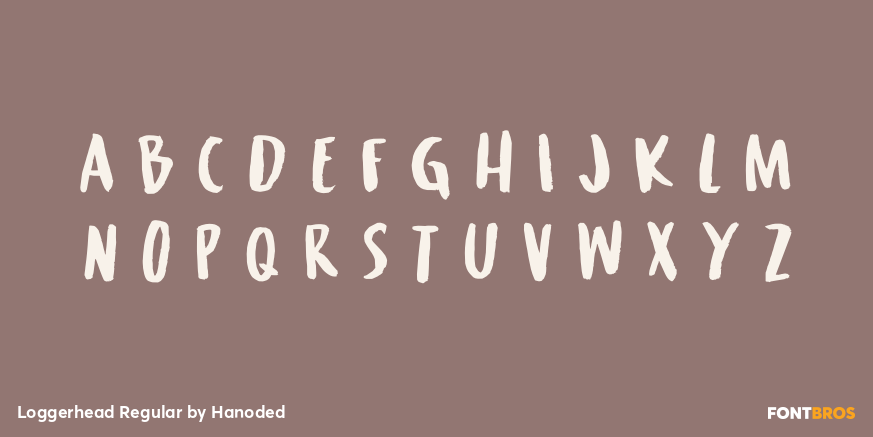 Loggerhead Regular Font Poster #1