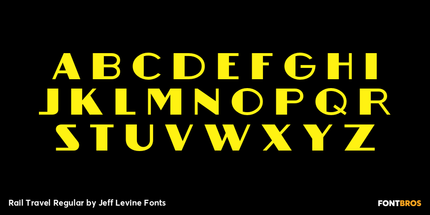 Rail Travel Regular Font Poster #2