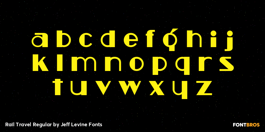 Rail Travel Regular Font Poster #3