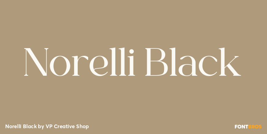 Norelli Black Font Poster #1