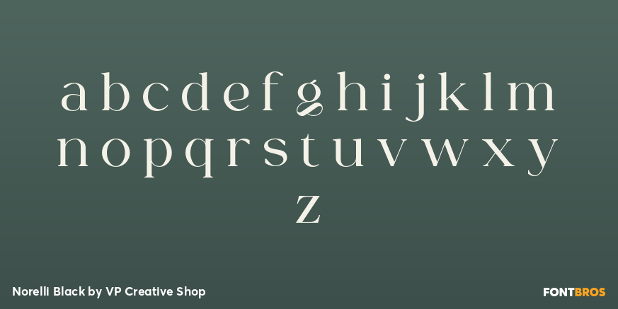 Norelli Black Font Poster #3