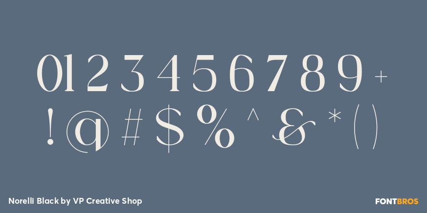Norelli Black Font Poster #4